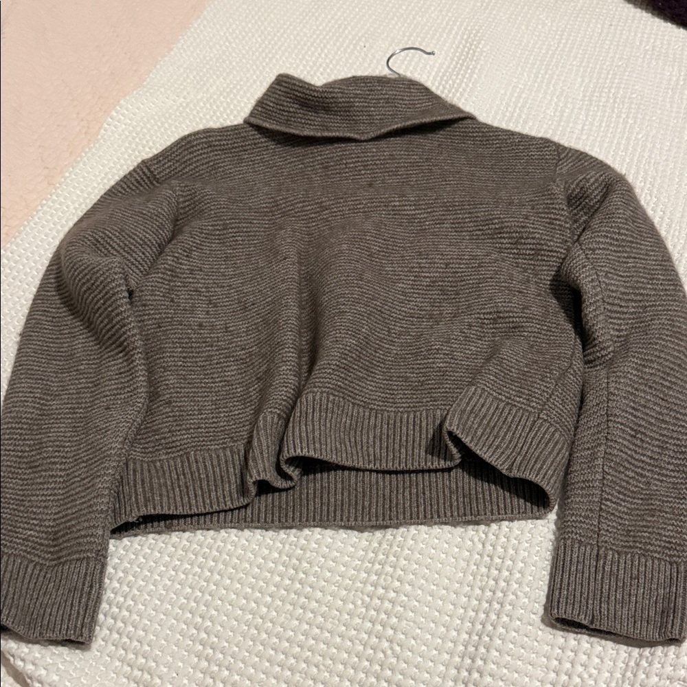Recolution Taupe Cowl Neck wool  Sweater